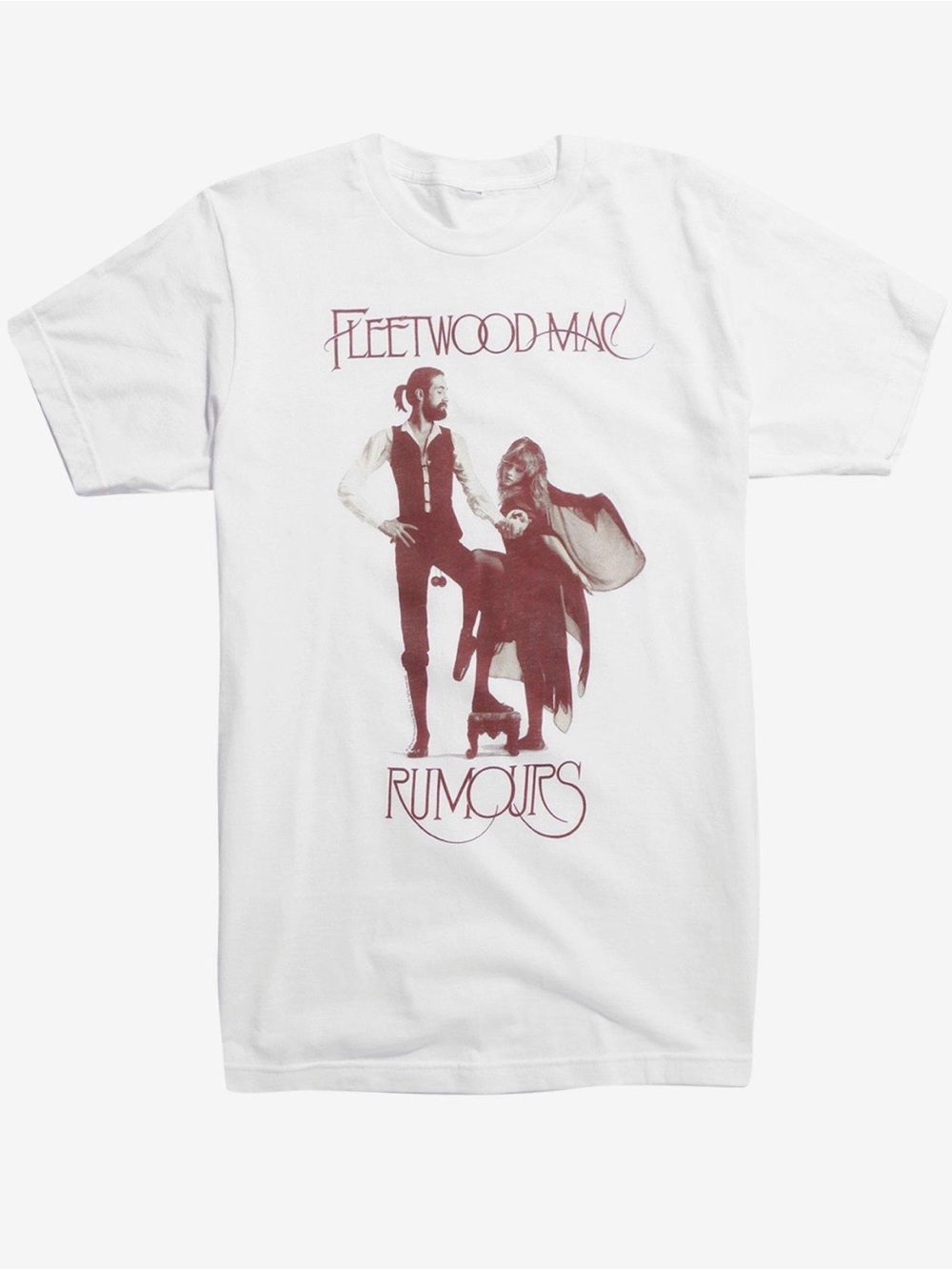 Hot Topic White Fleetwood Mac 'Rumours' Cover Graphic Tee